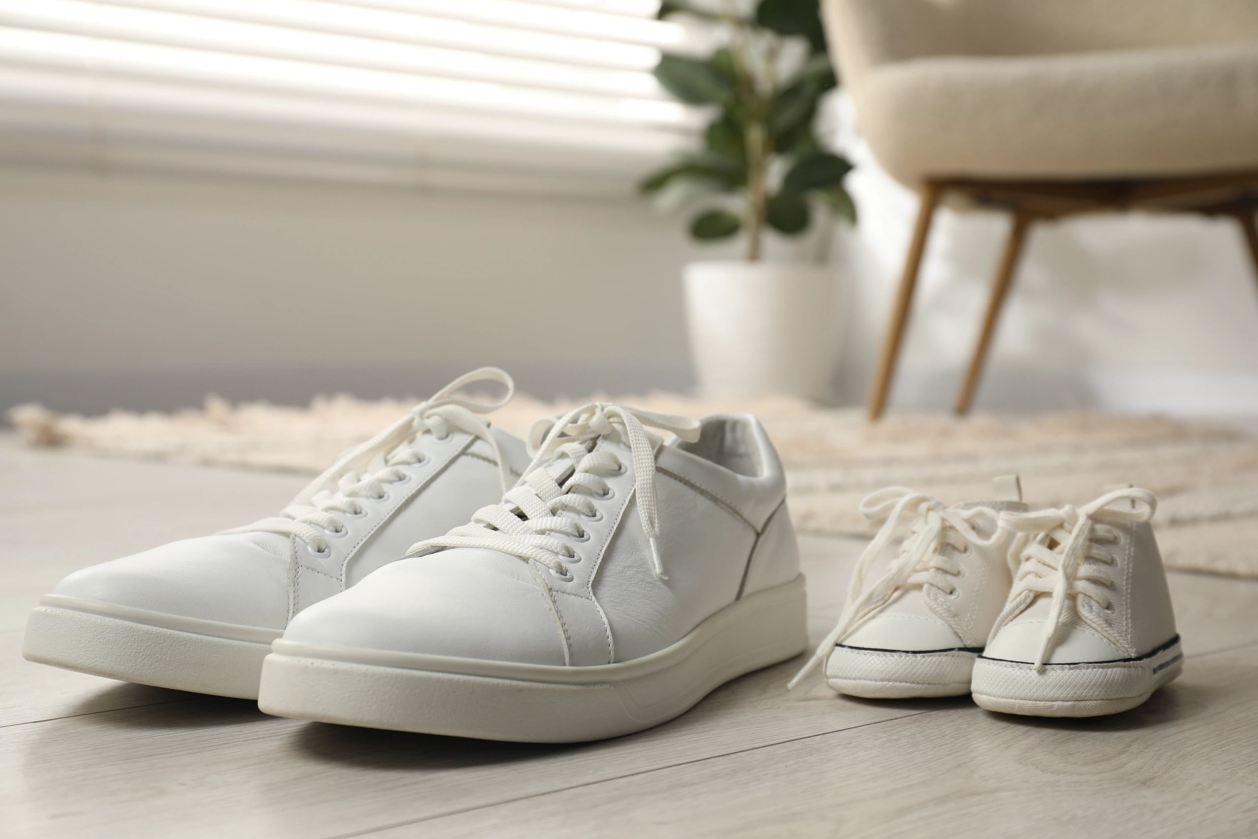 Footwear styled indoors for casual shopping inspiration